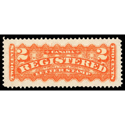 canada stamp f registration f1a registered stamp 2 1875 M VFNH 012