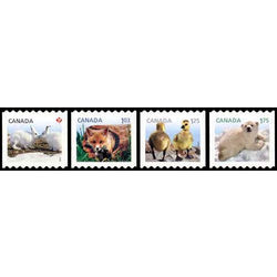 canada stamp 2426 2429 baby wildlife definitives coils 2011