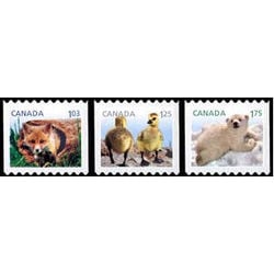 canada stamp 2430 2432 baby wildlife definitives booklets 2011