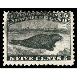 newfoundland stamp 26 harp seal 5 1866 U F 024