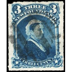 newfoundland stamp 39 queen victoria 3 1877 U F 014