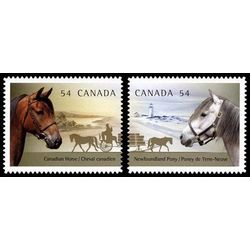 canada stamp 2329 2330 canadian horses 2009