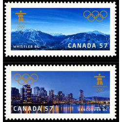 canada stamp 2367 8 vancouver 2010 olympic winter games 2010
