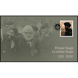 canada stamp 3512 fdc private singh 2025