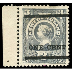 newfoundland stamp 75 queen victoria 1897 M VFNG 023