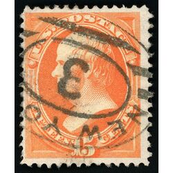 us stamp postage issues 152 webster 15 1870 U 003