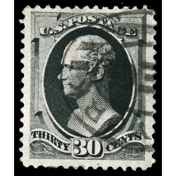 us stamp postage issues 154 hamilton 30 1870 U VF 006