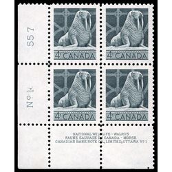 canada stamp 335 walrus 4 1954 PB LL %231