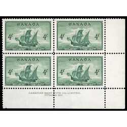 canada stamp 282 newfoundland cabot s ship matthew 4 1949 PB LR %231