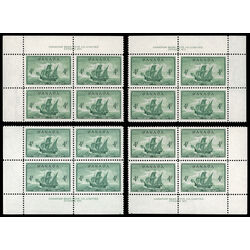 canada stamp 282 newfoundland cabot s ship matthew 4 1949 PB SET %231