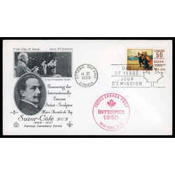 canada stamp 492 suzor cote 50 1969 FDC PC 024