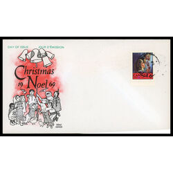 canada stamp 502 children praying 5 1969 FDC PC 020