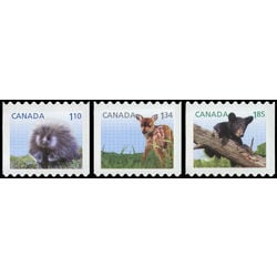 canada stamp 2608 2610 baby wildlife definitives 2013