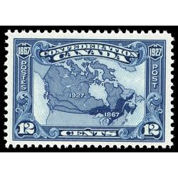 canada stamp 145 map of canada 1867 1927 12 1927 M XFNH 028