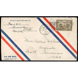 canada air mail cover c1