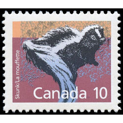 canada stamp 1160 skunk 10 1988