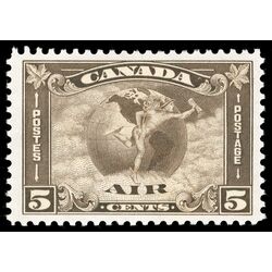 canada stamp c air mail c2 mercury with scroll in hand 5 1930 M VF 031