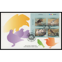 canada stamp 1889a birds of canada 6 2001 FDC UL