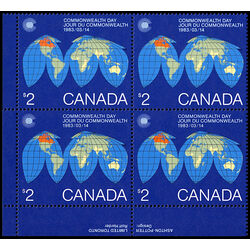 canada stamp 977i map of the earth 2 1983 PB LL