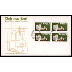 canada stamp 608pi christmas candles 10 1972 FDC UL