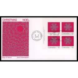 canada stamp 556 snowflake 10 1971 FDC UL