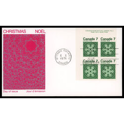 canada stamp 555 snowflake 7 1971 FDC UL