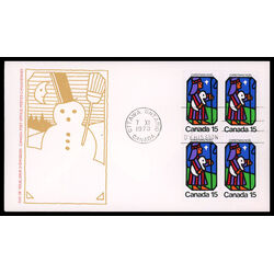 canada stamp 628 shepherd and star 15 1973 FDC BLOCK
