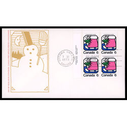 canada stamp 625 ice skate 6 1973 FDC UL