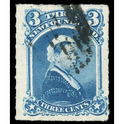 newfoundland stamp 39i queen victoria 3 1877 U F 001