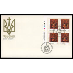 canada stamp 1224 madonna and child 74 1988 FDC UL