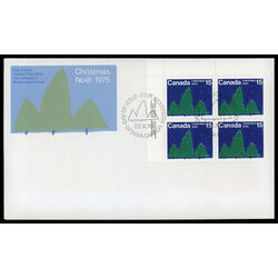 canada stamp 679 christmas trees 15 1975 FDC UL