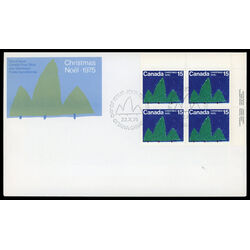 canada stamp 679 christmas trees 15 1975 FDC UR