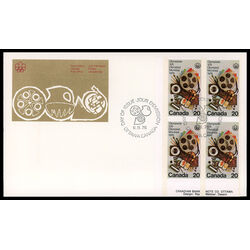 canada stamp 684 communications 20 1976 FDC LR