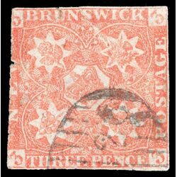 new brunswick stamp 1 pence issue 3d 1851 U DEF 024