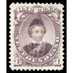 newfoundland stamp 32 edward prince of wales 1 1869 M VF 018