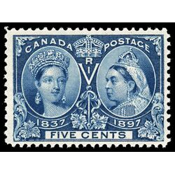 canada stamp 54 queen victoria diamond jubilee 5 1897 M F VFNH 072