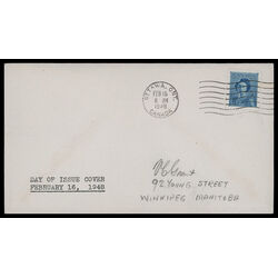 canada stamp 276 princess elizabeth 4 1948 FDC 024