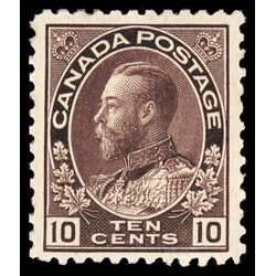 canada stamp 116a king george v 10 1912 M F VF 014