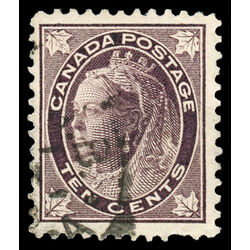 canada stamp 73ii queen victoria 10 1897 U F VF 003