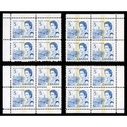 canada stamp 458p ii queen elizabeth ii fishing village 5 1967 CB SET