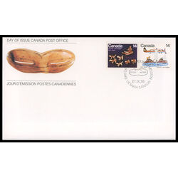 canada stamp 772a inuit travel 1978 FDC