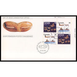 canada stamp 772a inuit travel 1978 FDC UR