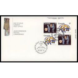 canada stamp 838a inuit shelter and community 1979 FDC UR