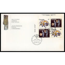 canada stamp 838a inuit shelter and community 1979 FDC UL