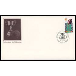 canada stamp 1154 football and grey cup 36 1987 FDC