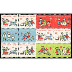 canada stamp christmas seals cs56 christmas seals 1957