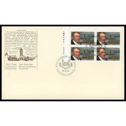 canada stamp 1117 john molson and his main achievements 34 1986 FDC UL