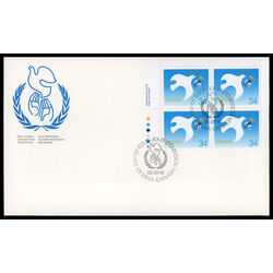 canada stamp 1110 symbolic dove protecting the earth 34 1986 FDC UL