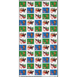 canada stamp christmas seals cs80 christmas seals 1981 M PANE 60