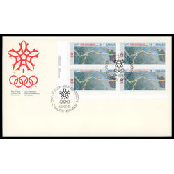 canada stamp 1077 map 34 1986 FDC LL